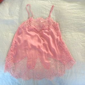 Victoria’s Secret pink lace cami small